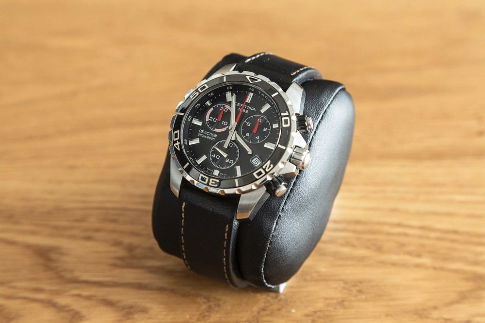 Certina DS Action Chrono, 3 paski, pełny zestaw + gratisy