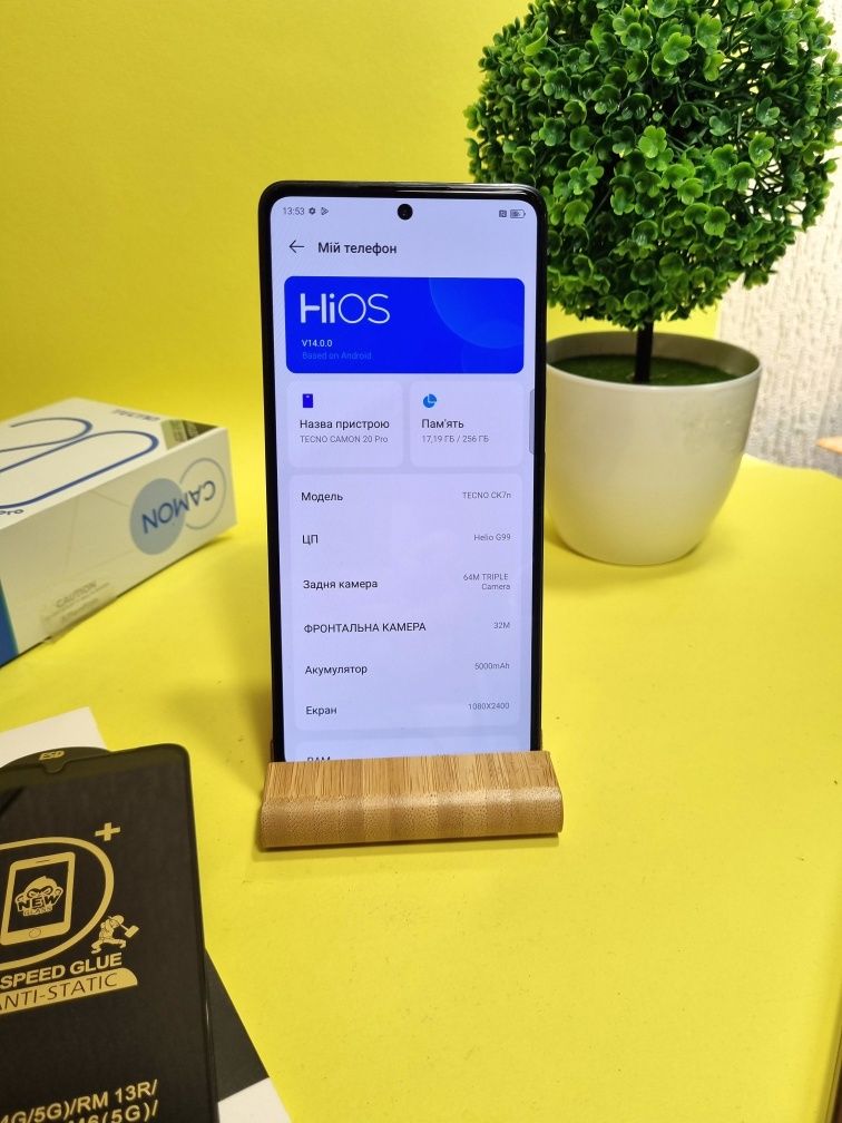 Продам телефон Tecno Camon 20 Pro Nfc 8+8/256 gb гарний стан