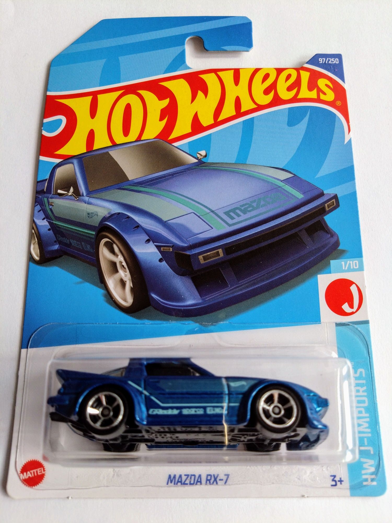 Hot Wheels MAZDA RX-7 Long Card J-IMPORTS