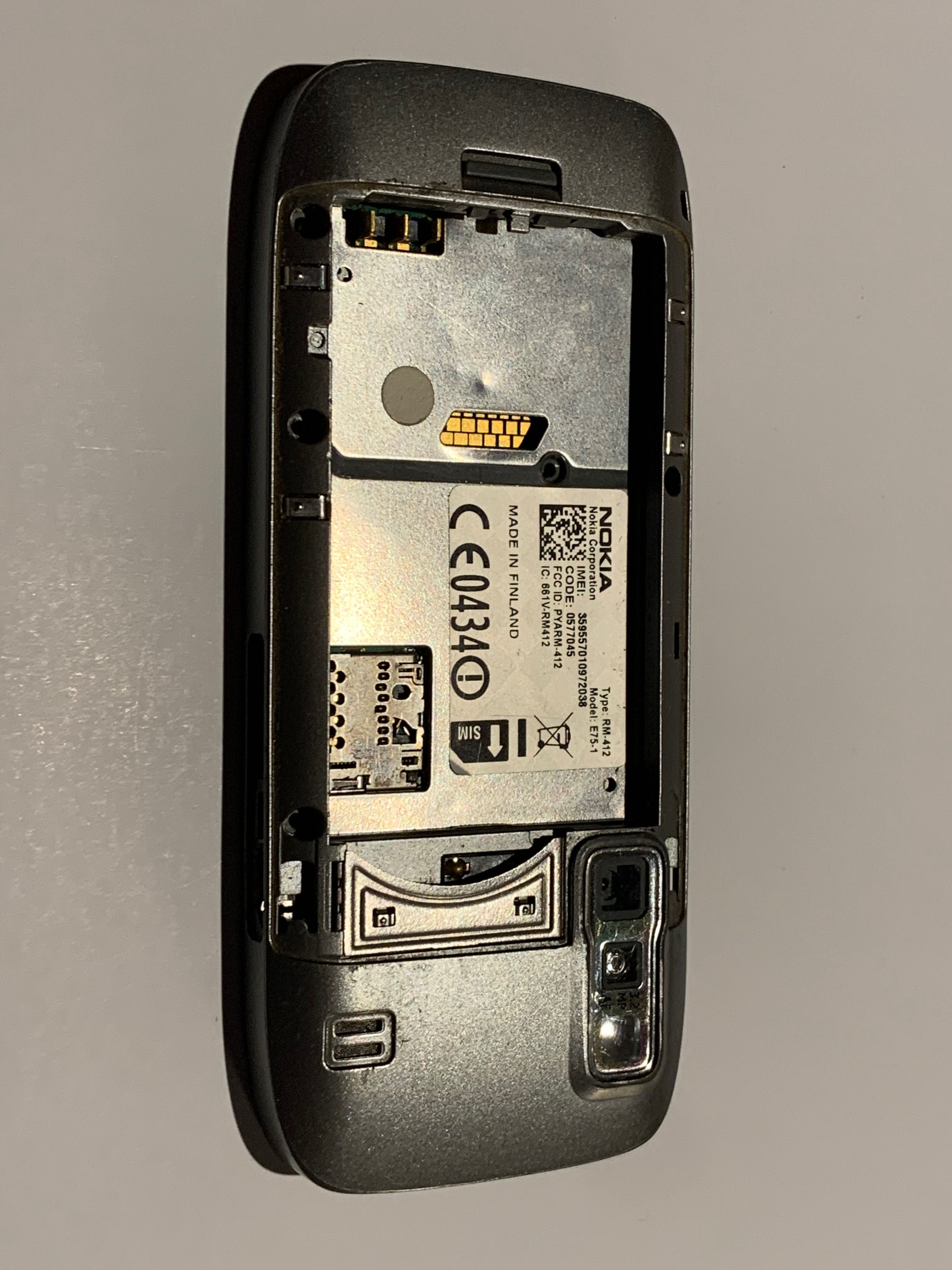 Nokia E 75 panel