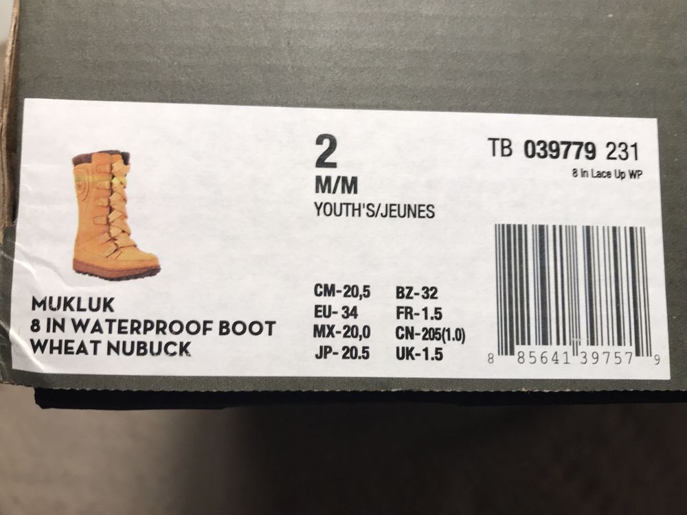 Timberland makluk śniegowce kozaki 34