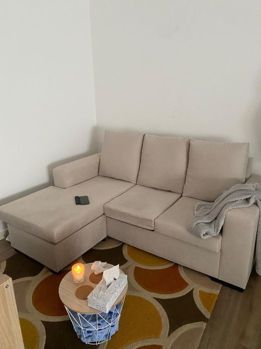 Sofá 3 Lugares c/ chaise movivel