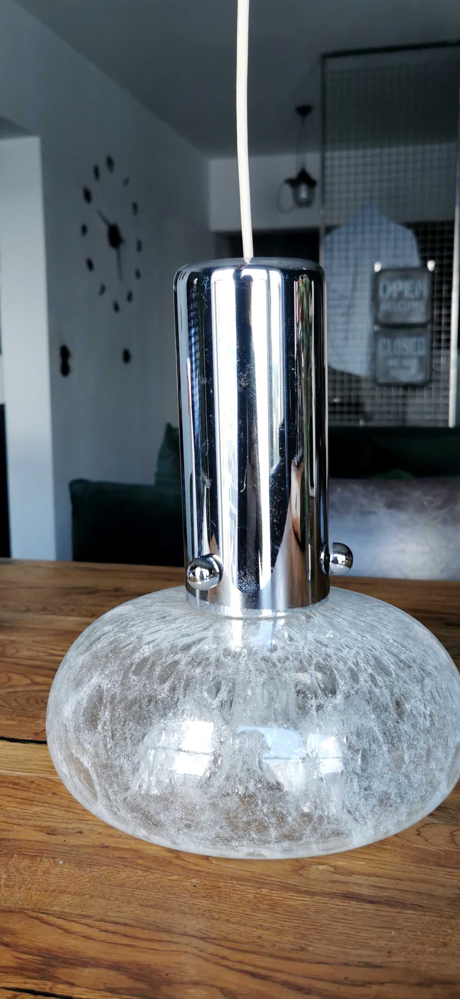 Włoska lampa wisząca ze szkła Murano, 60' XX wieku, Włochy, Vintage