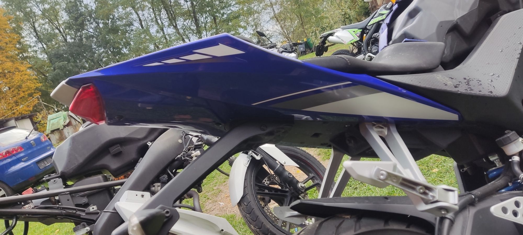 Yamaha yzf r125 ogon zadupek łącznik 2017