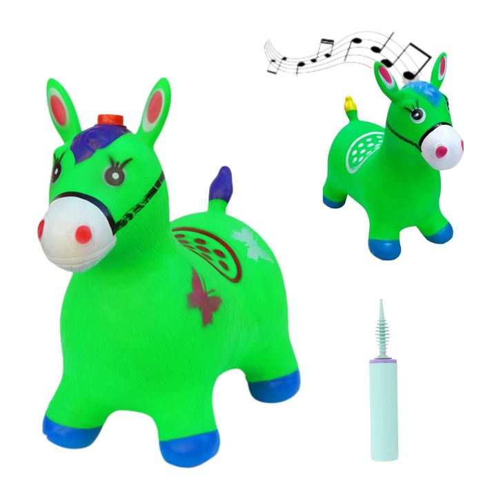 Skoczek Konik Do Skakania Dla Dzieci Dmuchany Pompka Gratis Gra Muzyka