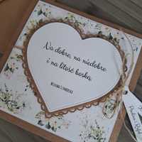 Kartka ślubna personalizowana z cytatem