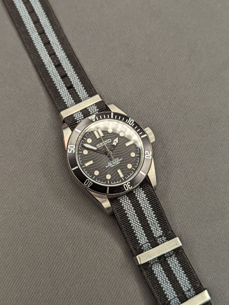 Seiko mod delta czarny NATO 41mm szafir