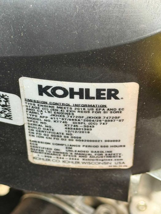 Traktorek Kosiarka Husqvarna Z254 Zero-skręt KOHLER 26km 2018r z USA!