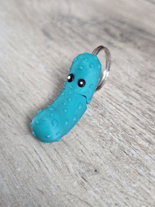 Breloczek Ogórek Pikel 3d - Brelok Druk3d fidget Keychain mixGadzet