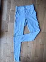 Welurowe Legginsy push up błękitne, Mielczarkowski xs