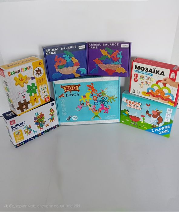 Балансир 7 видів - Стільці, Тварини, Динозаври