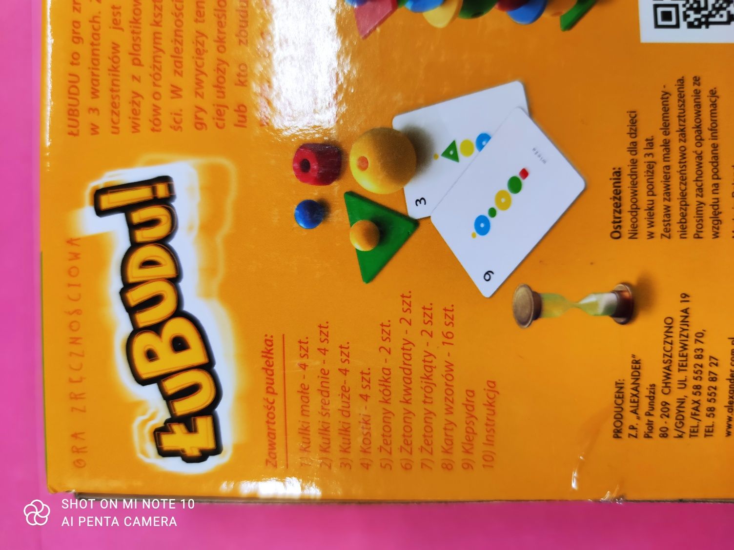 Gra Łubudubu mini wersja