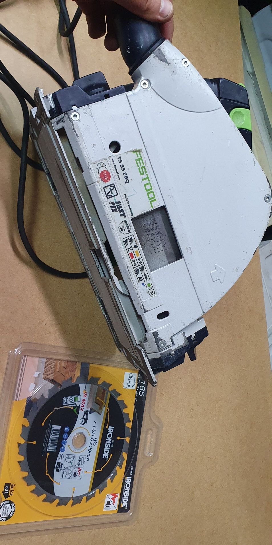 Zagłębiarka festool ts55 ebq plug it druga tarcza do drewna gratis