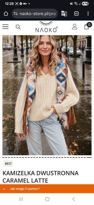 Kamizelka dwustronna NAOKO