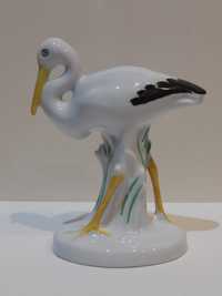 Figurka porcelanowa bocian