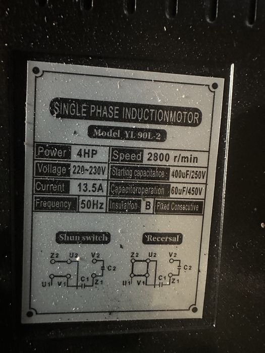 Silnik do kompresora 100, 150i 200l — 230V