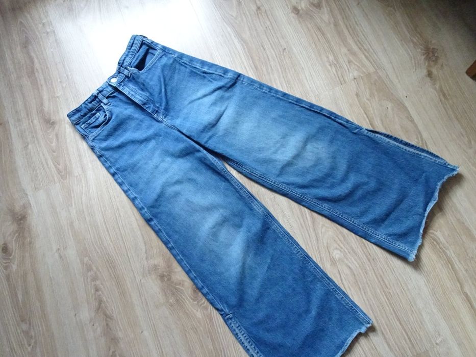 H&M spodnie dżinsowe dzwony 146