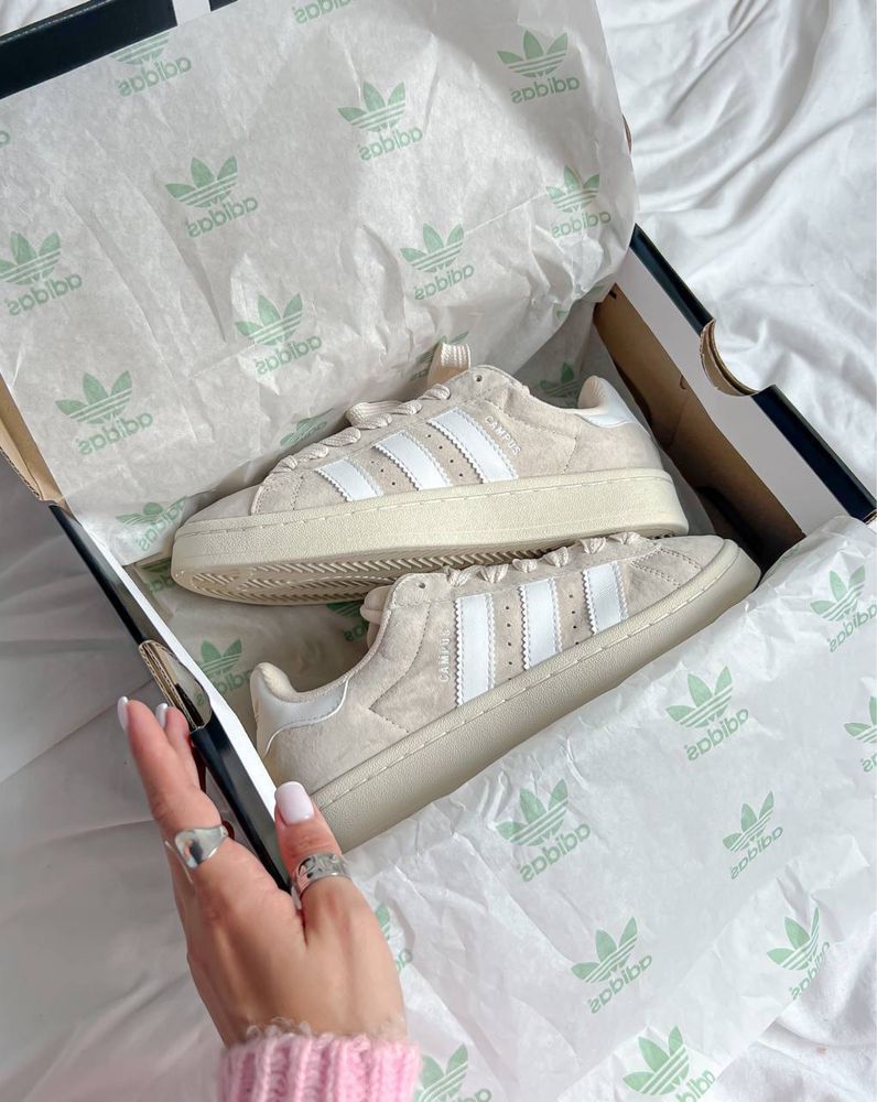 Жіночі кросівки Adidas Campus Beige | адідас кампус