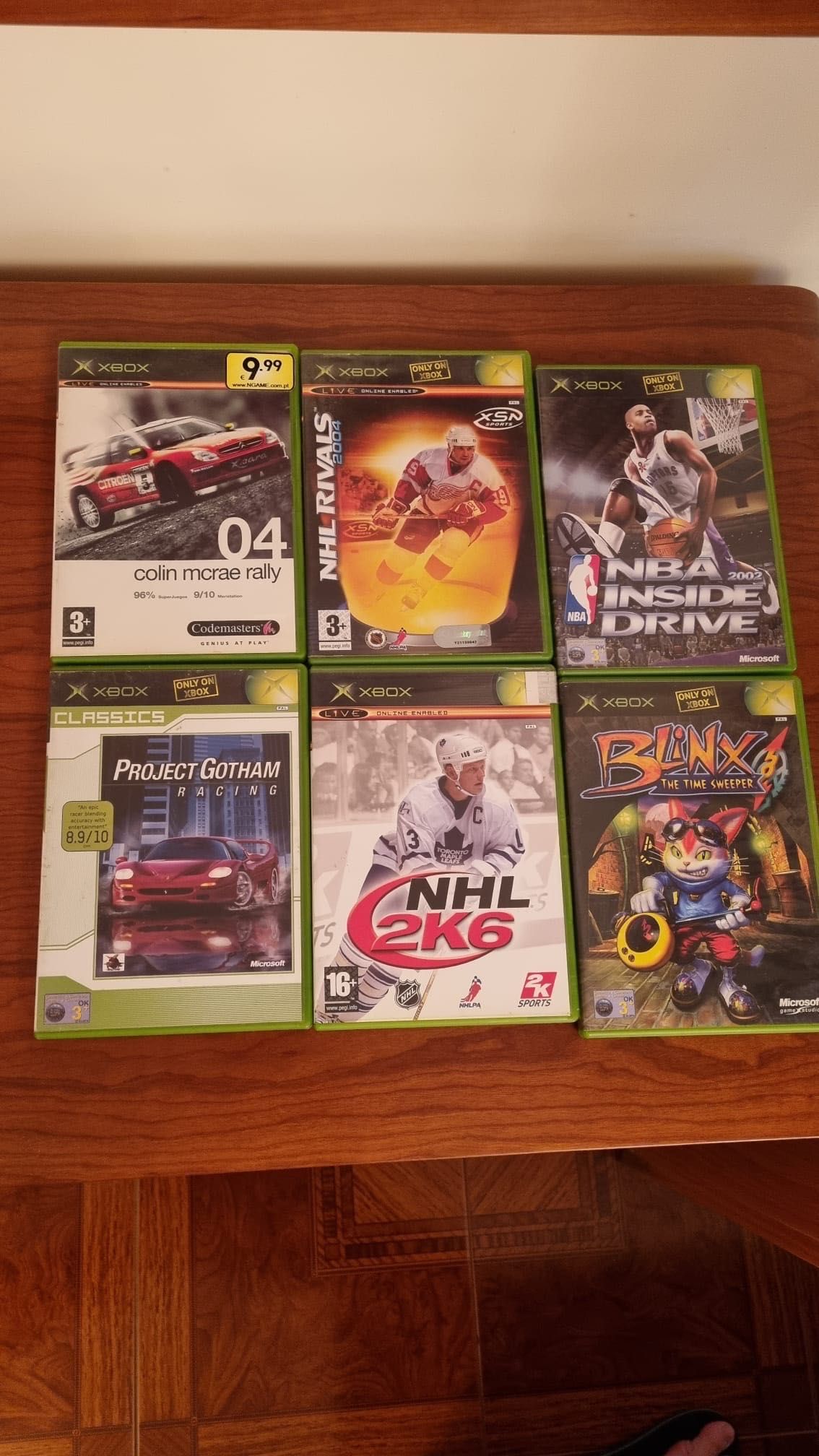 Conjunto 6 jogos Xbox