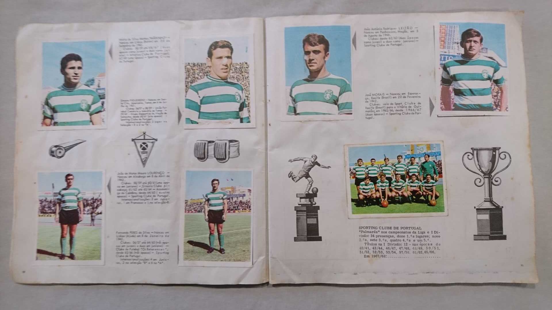 Cadernetas Futebol: Equipas e Jogadores 1967/68 + Internacionais Bola