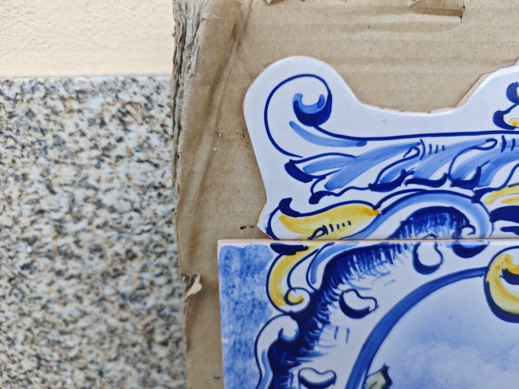 Conjunto 12 Azulejos Portugueses Caravela Portuguesa