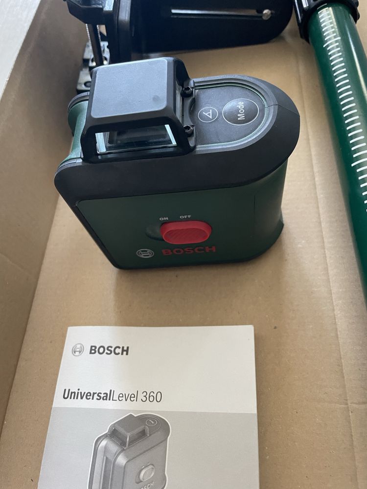 Bosch universal level 360 tyczka TP320 laser krzyżowy