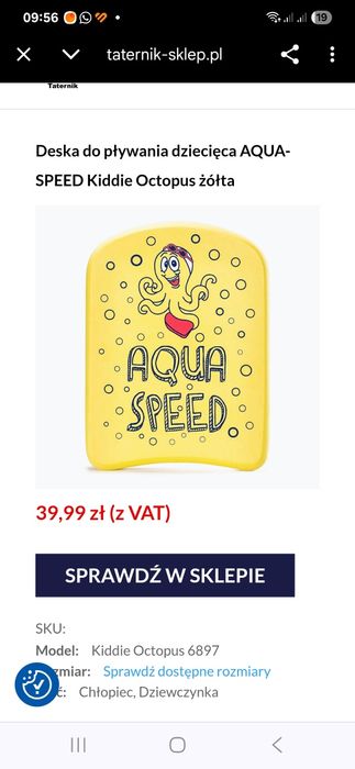 Dziecięca deska do pływania