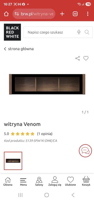 Meble meblościanka Black Red White venom