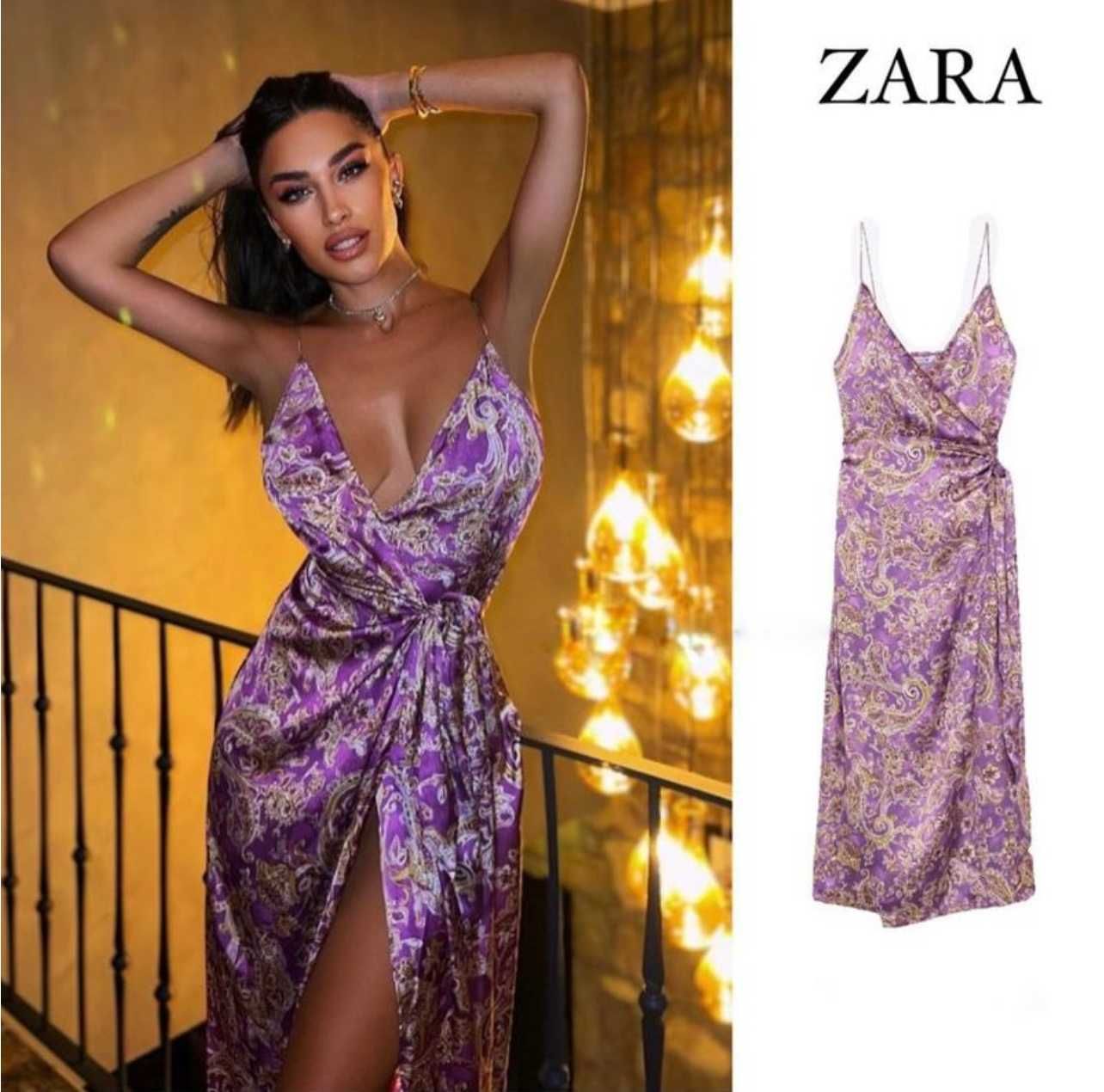 ZARA плаття сукня розмір М на запах