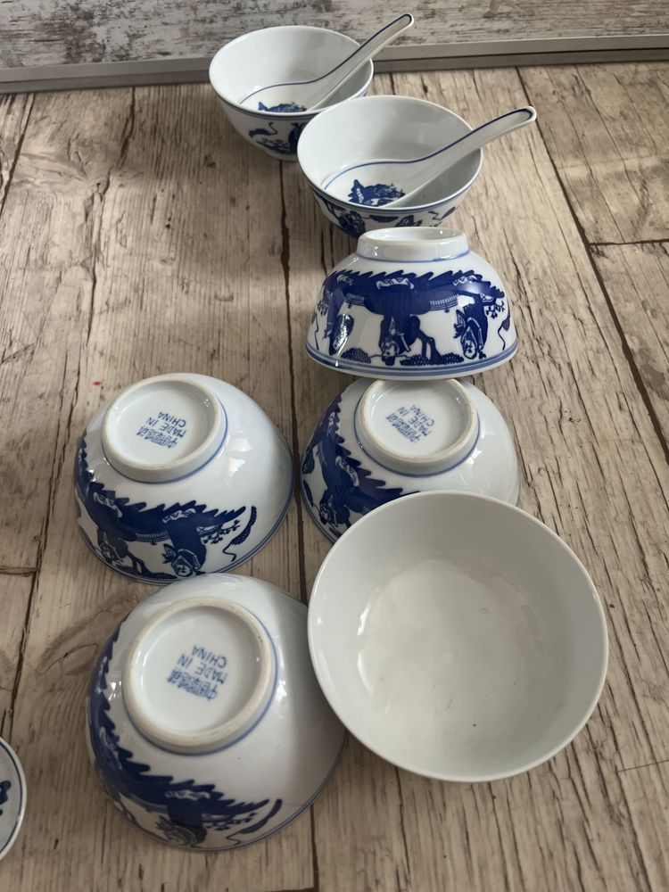 Porcelana chińska -7 miseczek  z czasów PRL