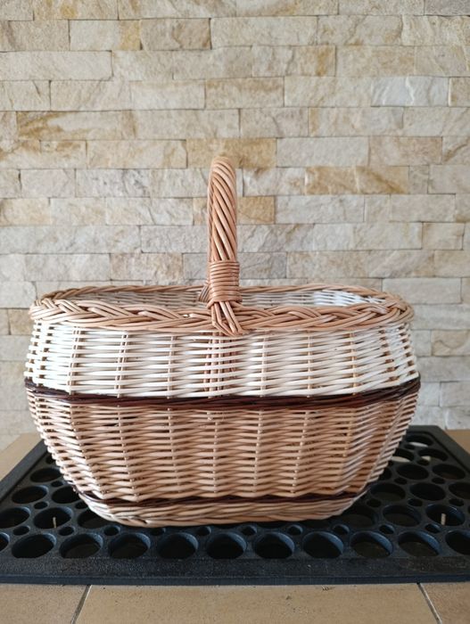 Kosz wiklinowy na grzyby