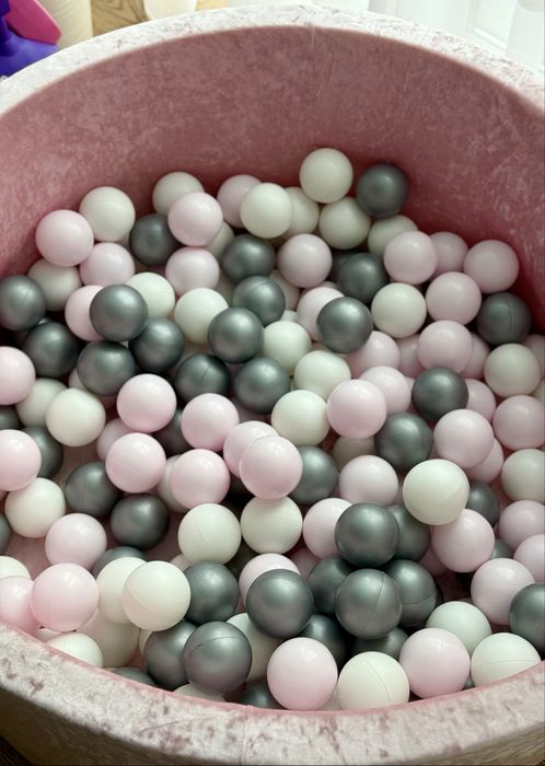 Басейн для дому сухий, дитячий, рожевий