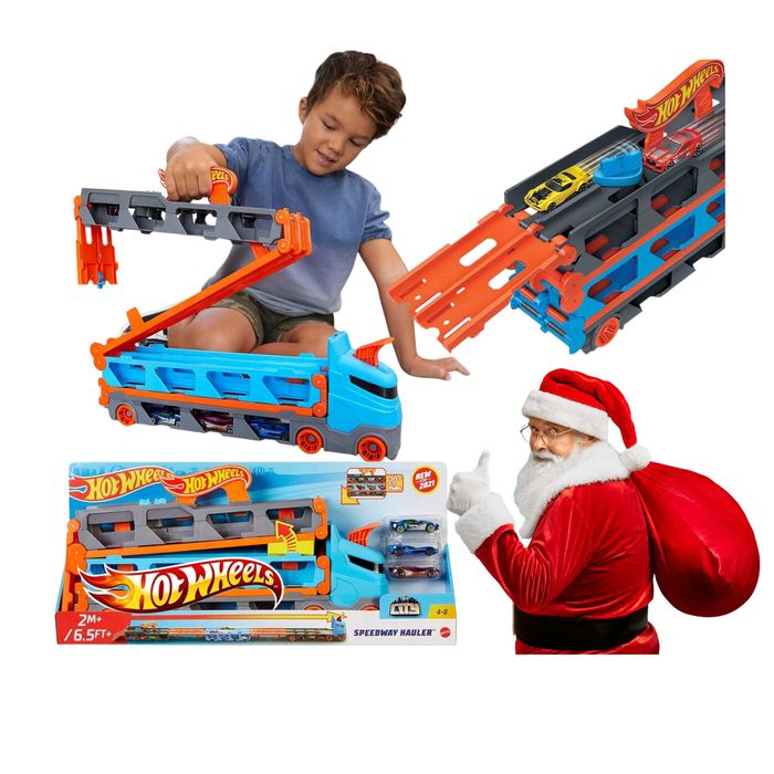 Hot Wheels Transporter 2w1 XXL DUŻY TOR wyścigowy PREZENT +GRATIS