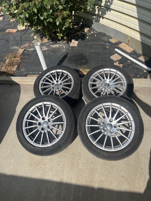 Комплект або окремо диски Audi OEM R17+шини Continental 225/50