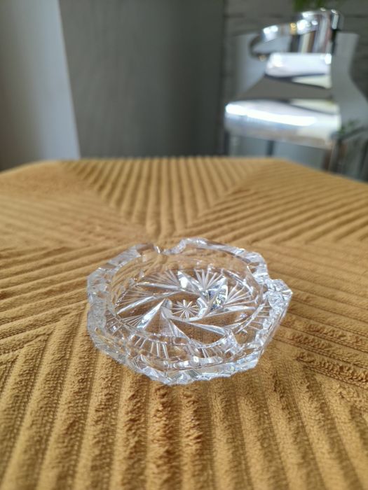 Mini popoelniczka kryształowa PRL