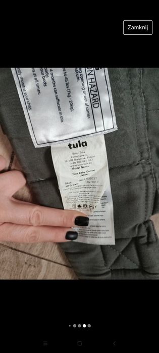 Tula nosidełko ergonomiczne