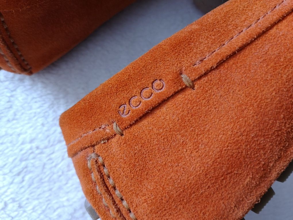 ECCO mokasyny Dynamic Moc 2.0 pomarańczowe 40 skóra