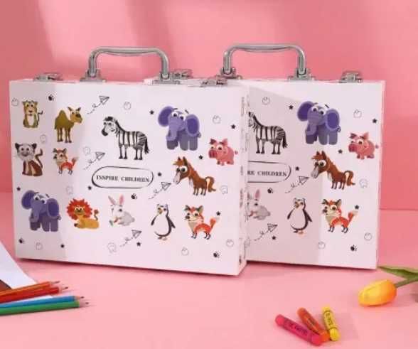 Набір для творчості малювання 68 в 1 в валізі Набор для рисования