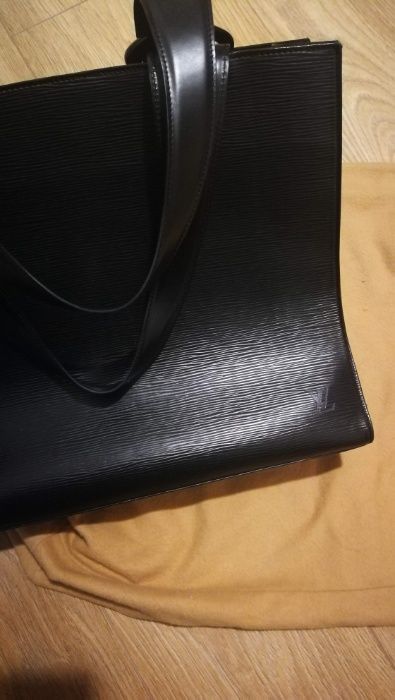 Louis Vuitton Black Epi Leather Gemeaux Tote