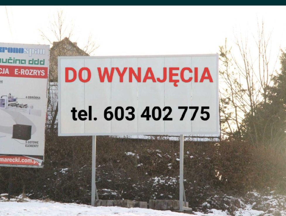 MIEJSCE pod reklamę BILLBOARD 12m2 Droga nr 52 Kraków-Bielsko Biała