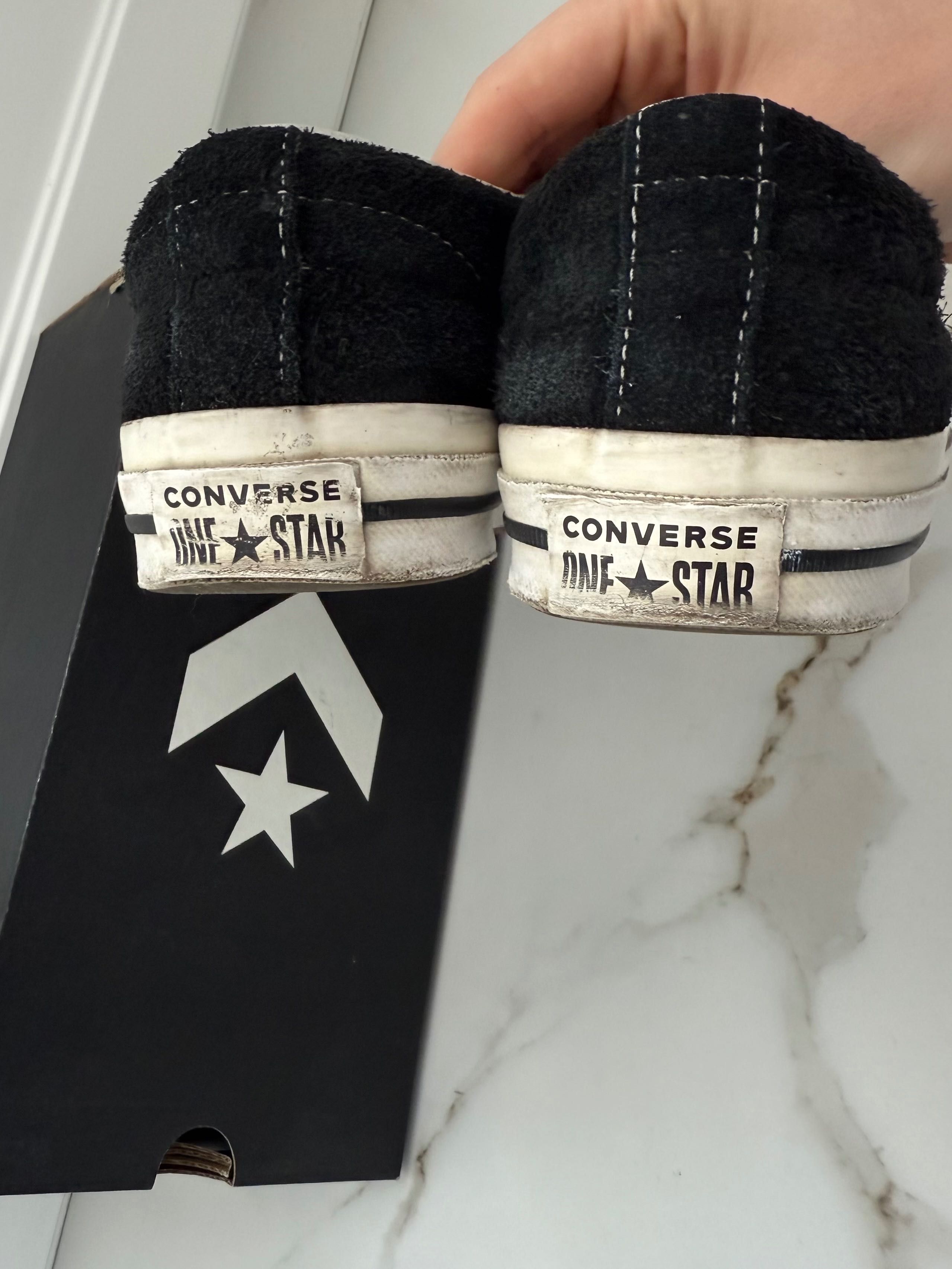 Klasyczne Converse One Star OX czarne z białą gwiazdą - 158369C