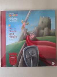 Livro infantil NOVO + CD - História de Portugal