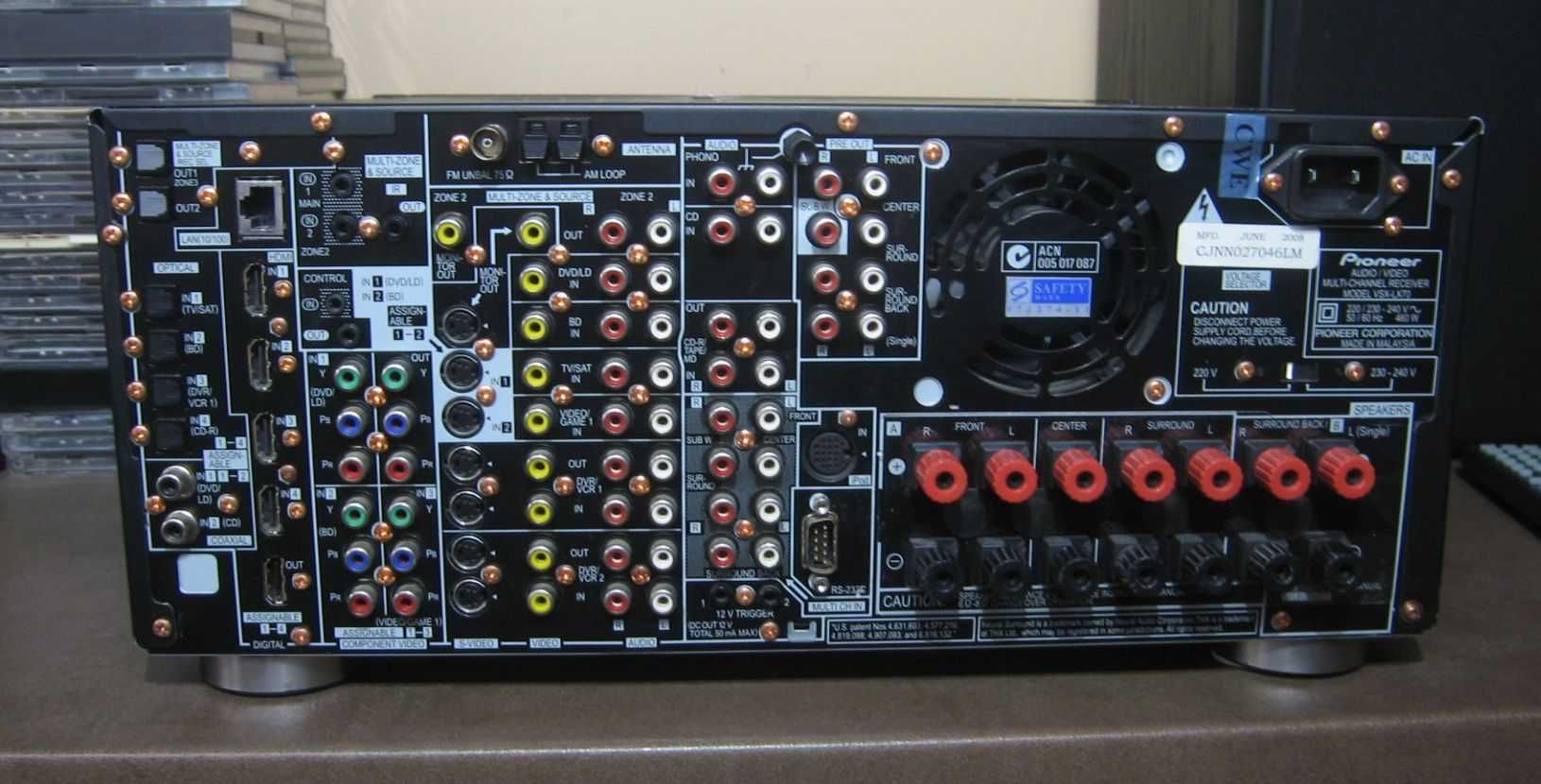 Potężny Amplituner Pioneer VSX-LX70 Pilot duża MOC 180W/kanał USB HDMI