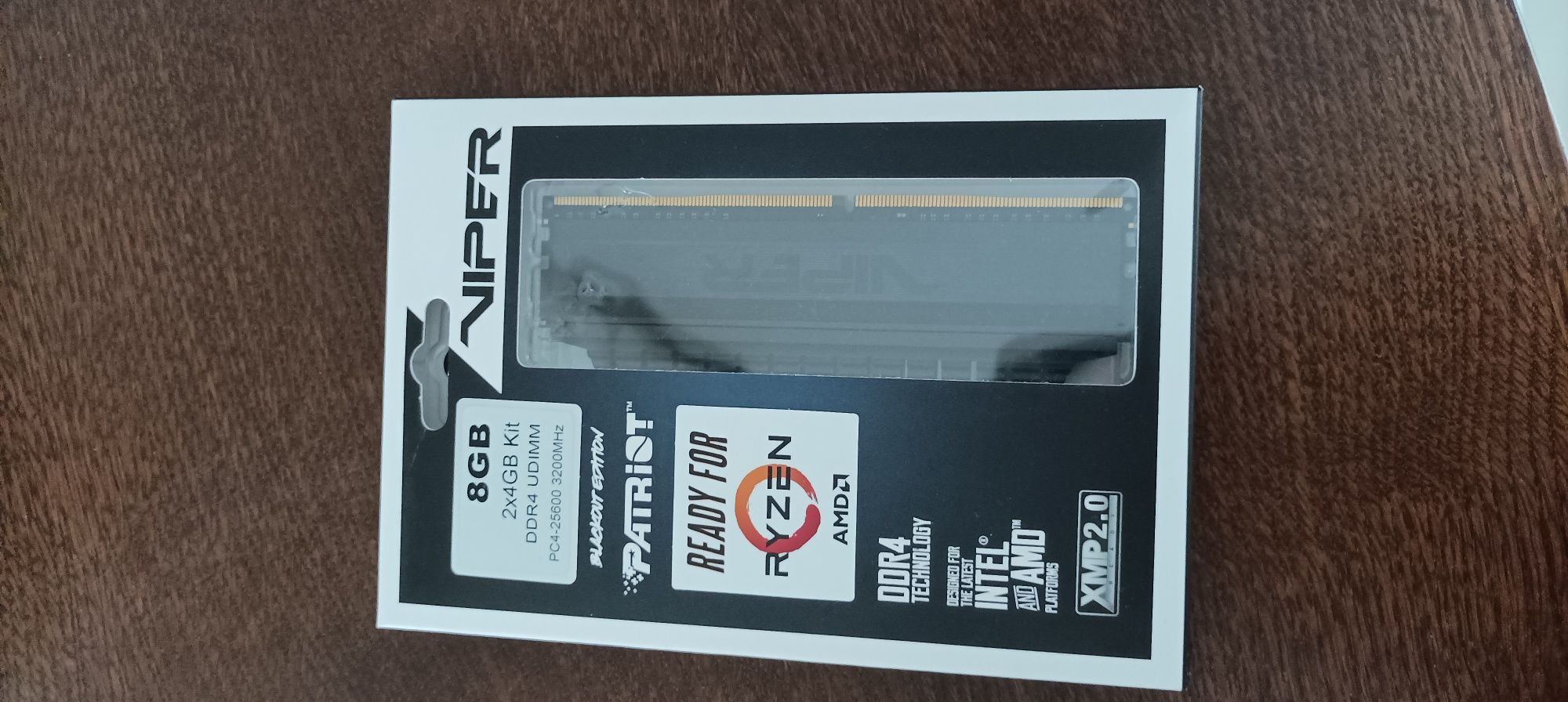 Patriot 8GB (2x4GB) 3200Mhz CL16 Viper 4 Blackout