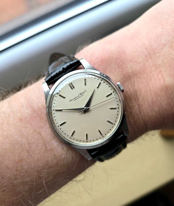 Duży IWC Schaffhausen cal89 z 1959 r Vintage