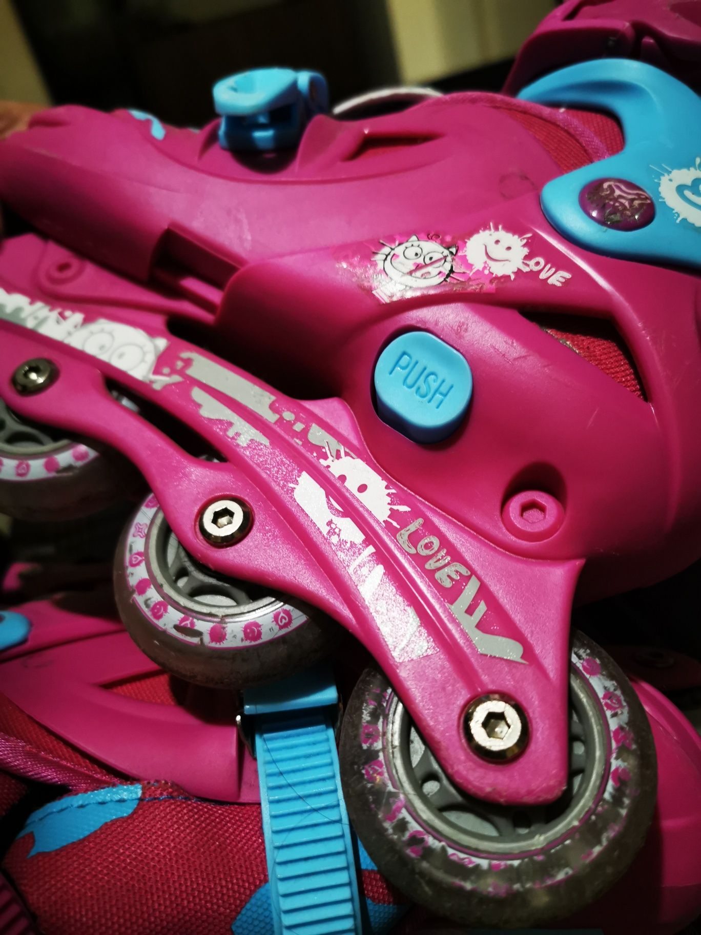Patins em linha ajustáveis