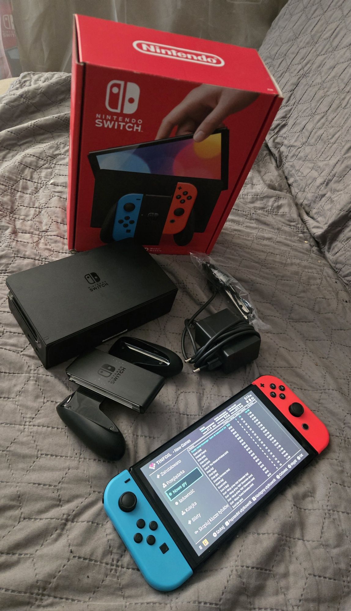 Konsola Nintendo Switch OLED Przerobiona CFW Chip Atmosphere 256GB