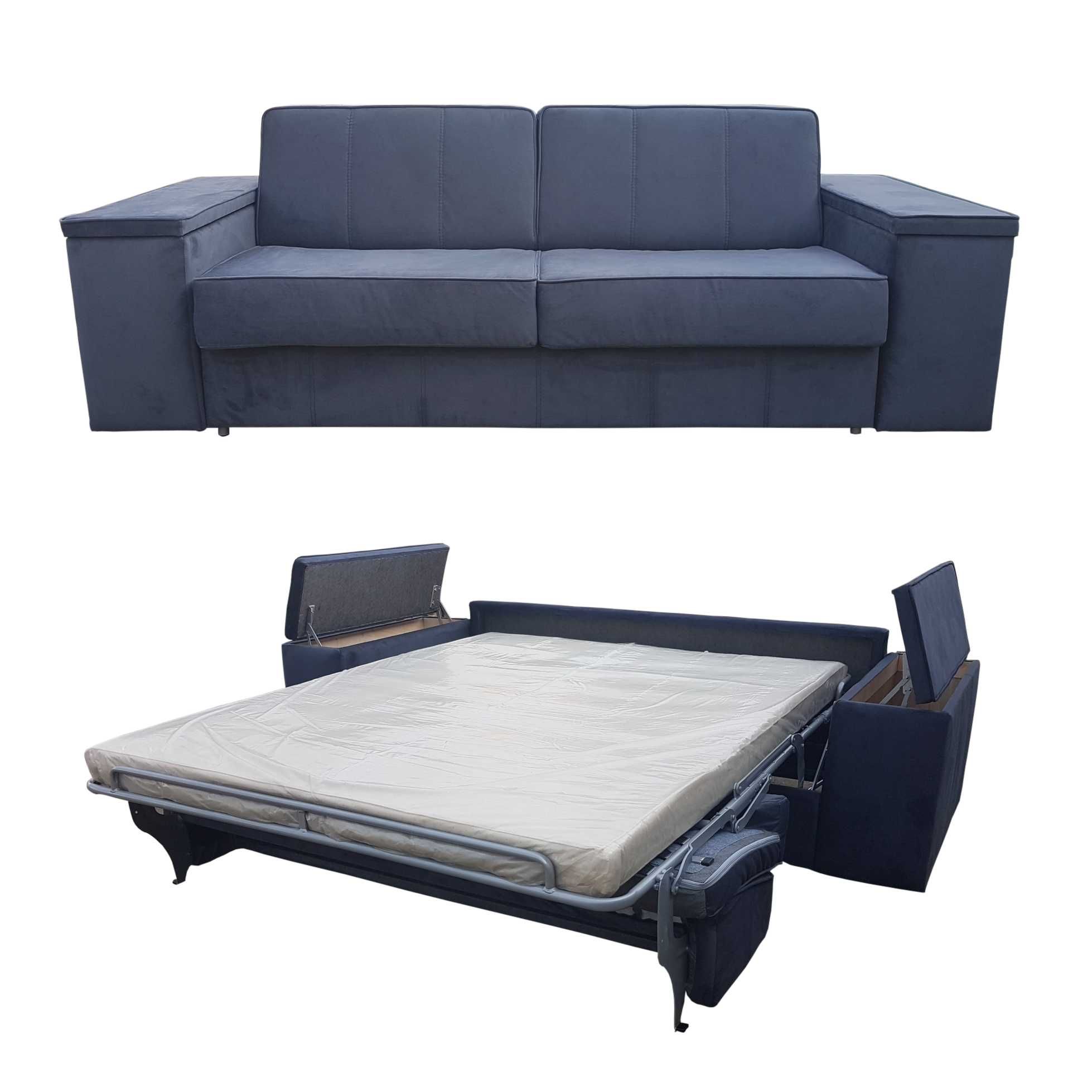 Sofa WYMIAR do spania codziennego z MATERACEM/110x200/solidny stelaż