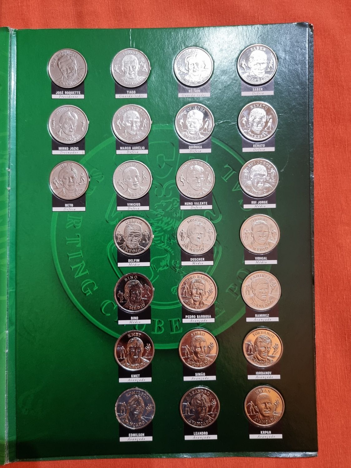 Coleção completa moedas Sporting
