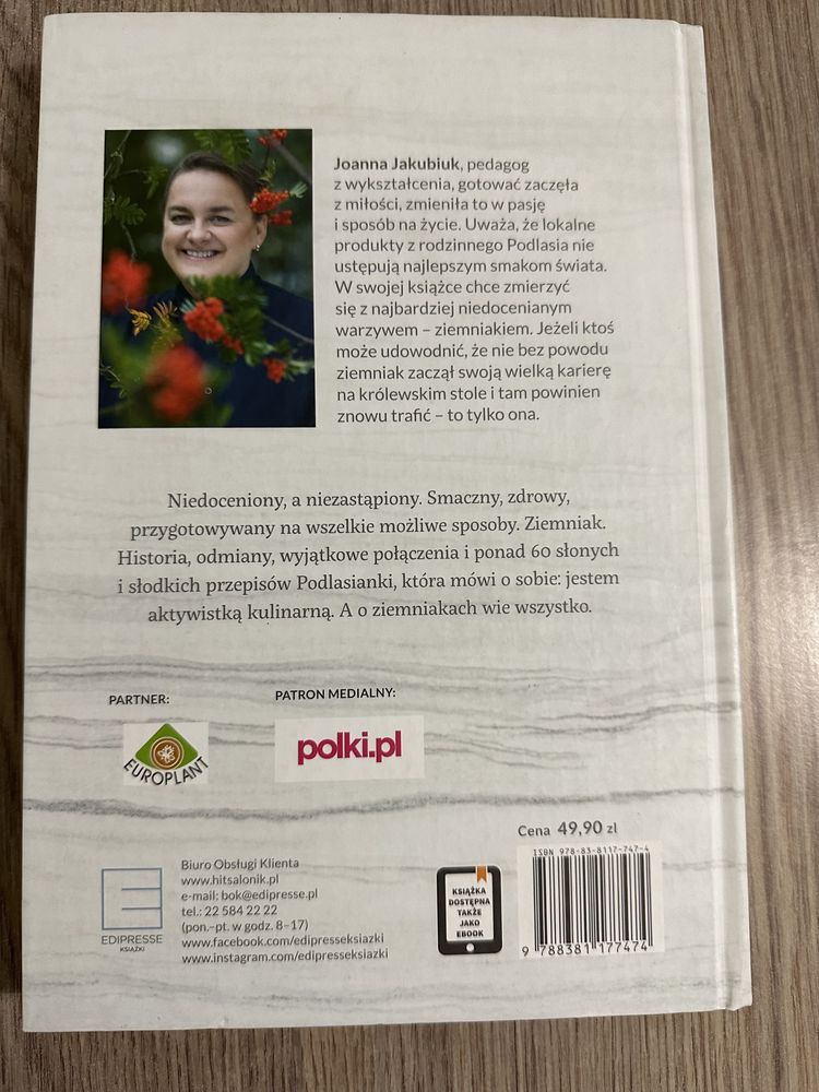 Joanna Jakubiuk „ Ziemniak” książka nowa